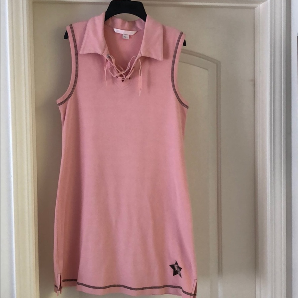 VS Sleeveless Polo Shirt Dress